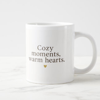 Cosy Moments, Varmt Hjärta | Minimalistisk Jul Jumbo Mugg