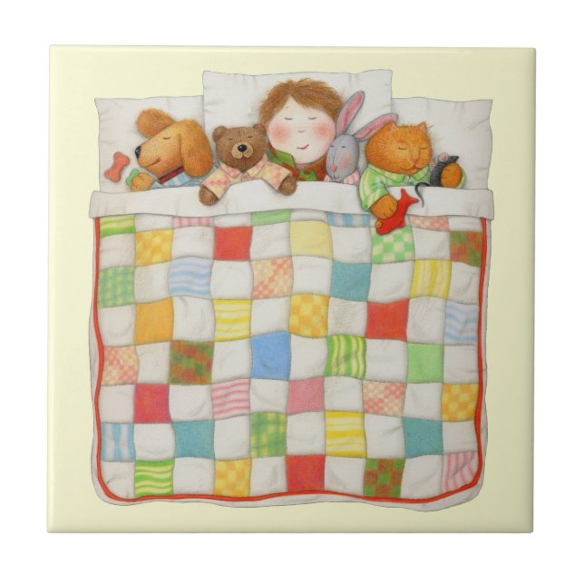COSY QUILT 4,25x4,25 Kakel - Gul (Framsidan)