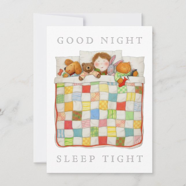 COSY QUILT 4,5x6,25 Blankt Kort utan Foder (Framsida)