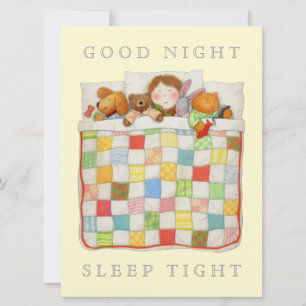 COSY QUILT 6,5x8,75 Blankt Kort - Gult