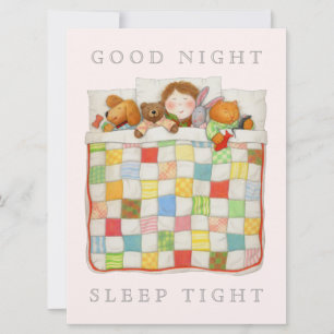 COSY QUILT 6,5x8,75" Blankt Kort - Rosa