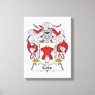 Cota Family Crest Canvastryck