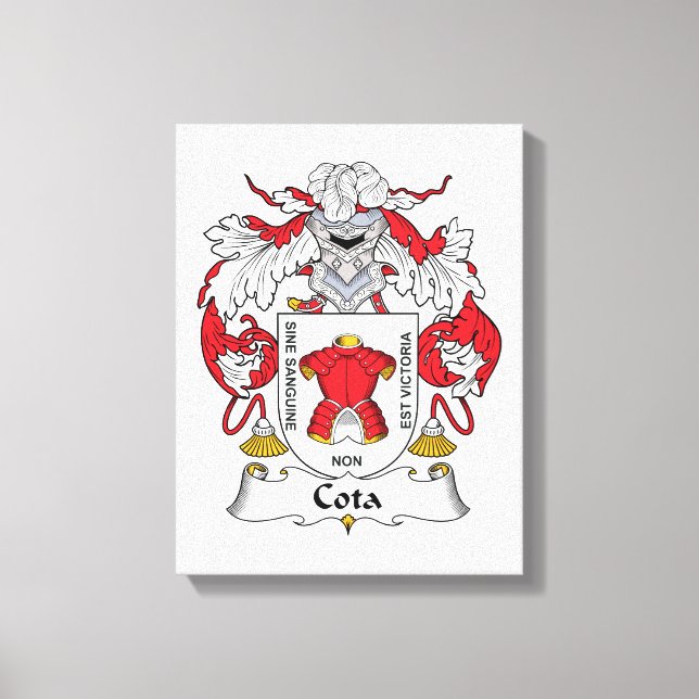 Cota Family Crest Canvastryck (Framsida)