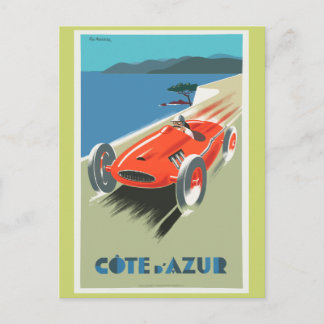 Cote A Azur Vintage resor Poster Vykort