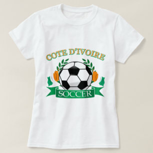Cote D Ivoire fotbolldesigner T Shirt