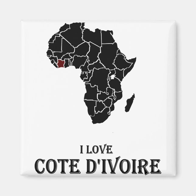 Cote D`ivoire Magnet (Framsidan)