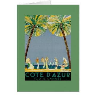 Cote d'Azur affischer - vintage OBS Kort