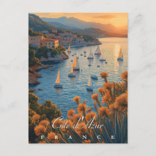 Côte d'Azur, Frankrike Vykort