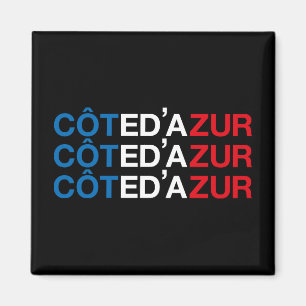 COTE D'AZUR Fransk Flagga Magnet