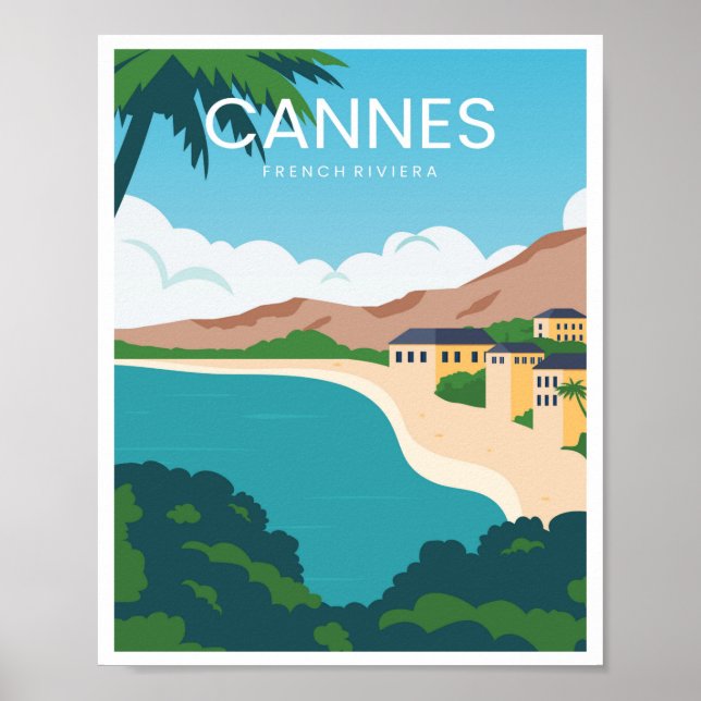 Côte d'Azur i Cannes Poster (Framsidan)