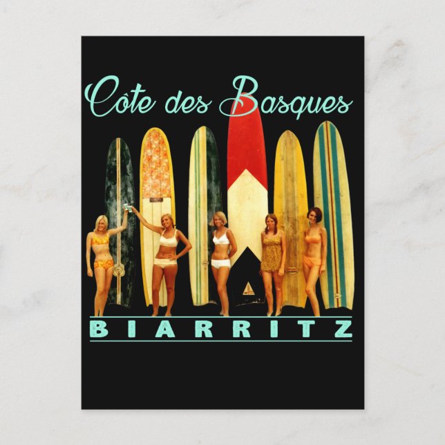 Côte des Basques Biarritz Vykort (Framsida)