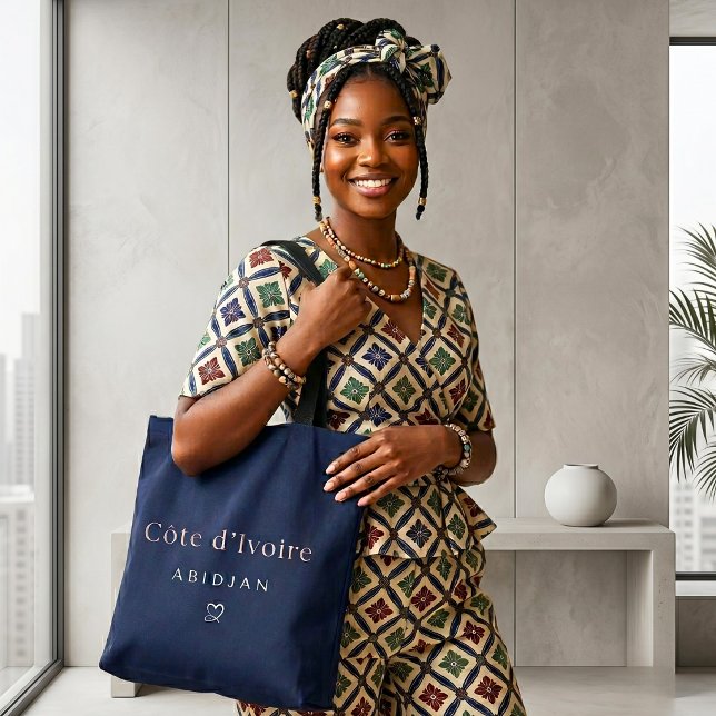 Côte d'Ivoire Abidjan Elegant Lyx | Minimalist  Tygkasse (Skapare uppladdad)