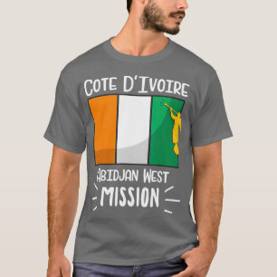 Cote DIvoire Abidjan Väster Mormon LDS Uppdrag T Shirt
