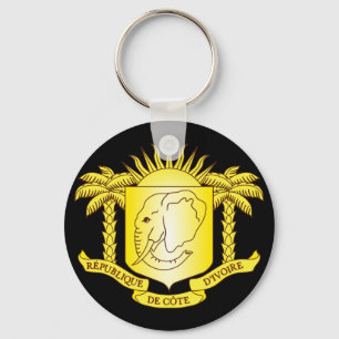 Côte d'ivoire emblem nyckelring