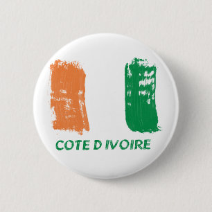 Cote d'Ivore flaggadesign Knapp