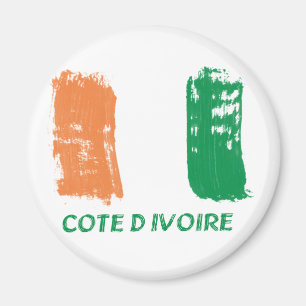 Cote d'Ivore flaggadesign Magnet