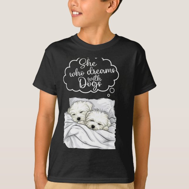 Coton De Tulear Dog Nightgown Pajama  T Shirt (Framsida)