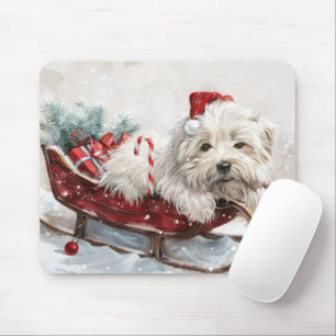 Coton De Tulear Hund Jul Festlig Musmatta