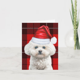 Coton de Tulear Hund Red Helgdag Play-jul Helgkort