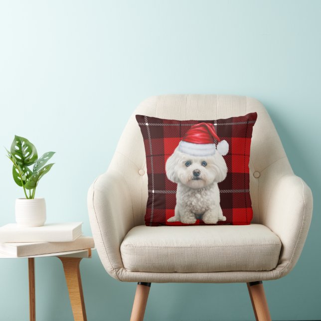 Coton de Tulear Hund Red Play-jul Kudde (Stol)