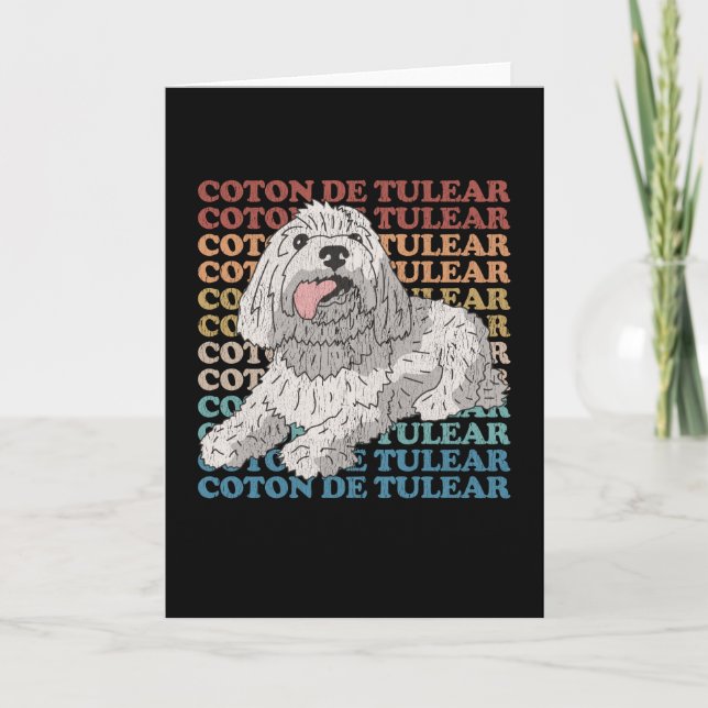 Coton de Tulear | Hundägare Coton de Tulears Kort (Framsida)