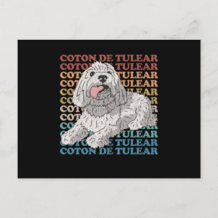 Coton de Tulear Hundägare Coton de Tulears Vykort
