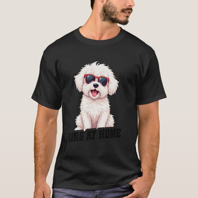 Coton De Tulear Hundägare Kung Valp Älskare Coton  T Shirt (Framsida)