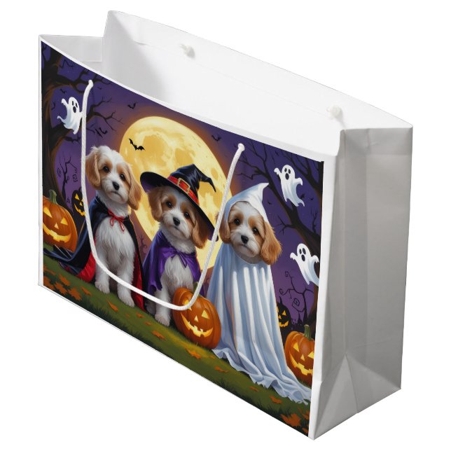 Coton De Tulear Hundar Pumpkin Halloween Funny (Framsidan Vinklad)