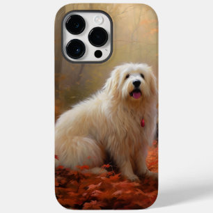 Coton De Tulear i höstlöv Fall Inspire