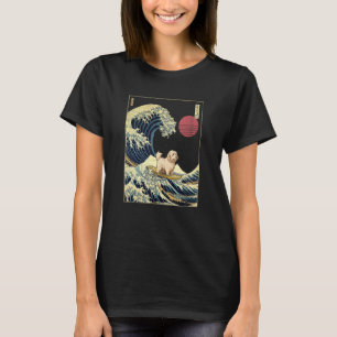 Coton de Tulear Japanska Kanagawa-våg Surf Dog 1 T Shirt