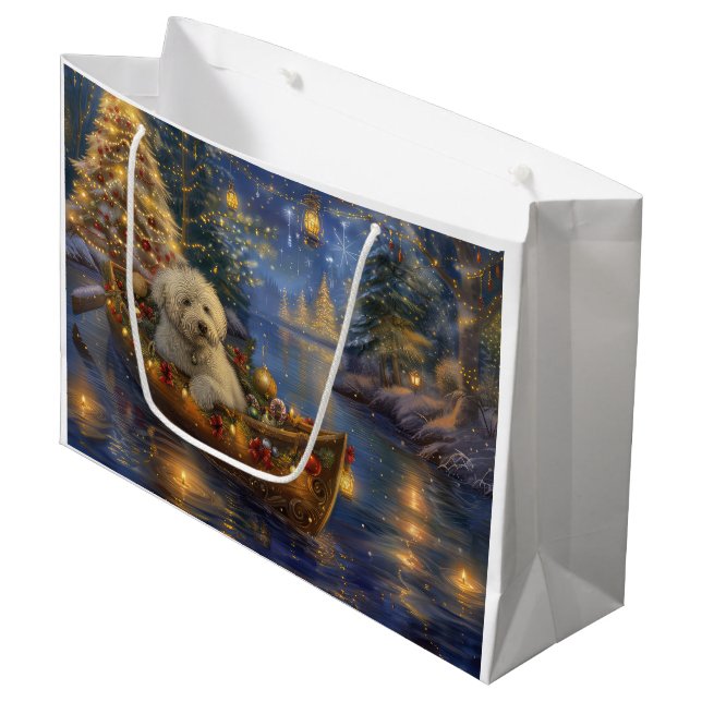 Coton De Tulear Jul Festive Voyage (Framsidan Vinklad)