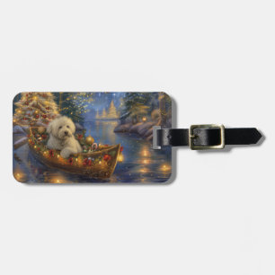 Coton De Tulear Jul Festive Voyage Bagagebricka