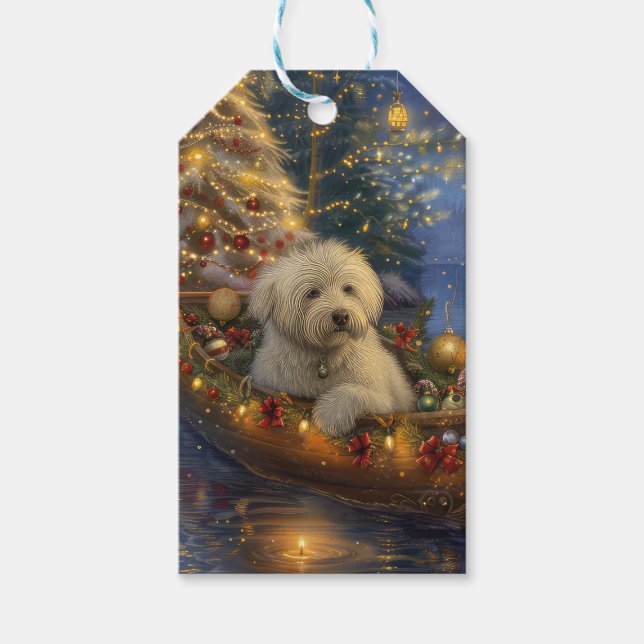 Coton De Tulear Jul Festive Voyage Presentetikett (Framsidan)