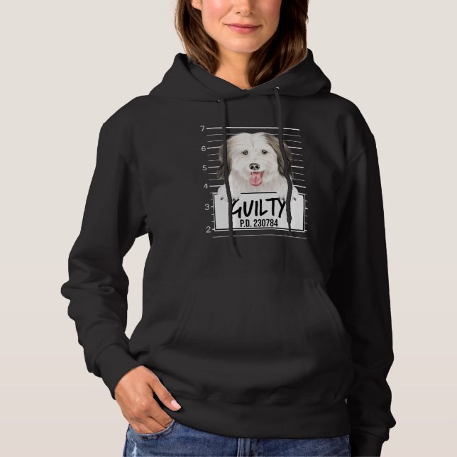 Coton De Tulear Mugshot Guilty Hund T Shirt (Framsida)
