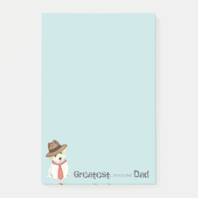 Coton de Tulear Pappa Post-it Block (Framsida)