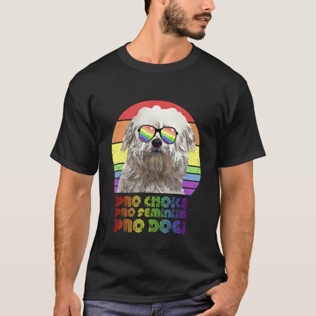 Coton De Tulear Pro Choice Pro Feminism Pro Hundar T Shirt (Framsida)