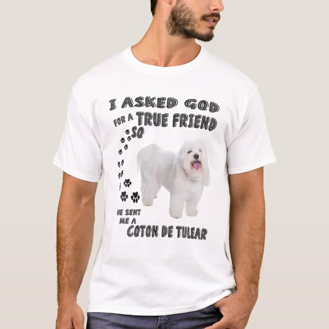 Coton de Tulear Quote Mamma Pappa Costume, Cute Wh T Shirt (Framsida)
