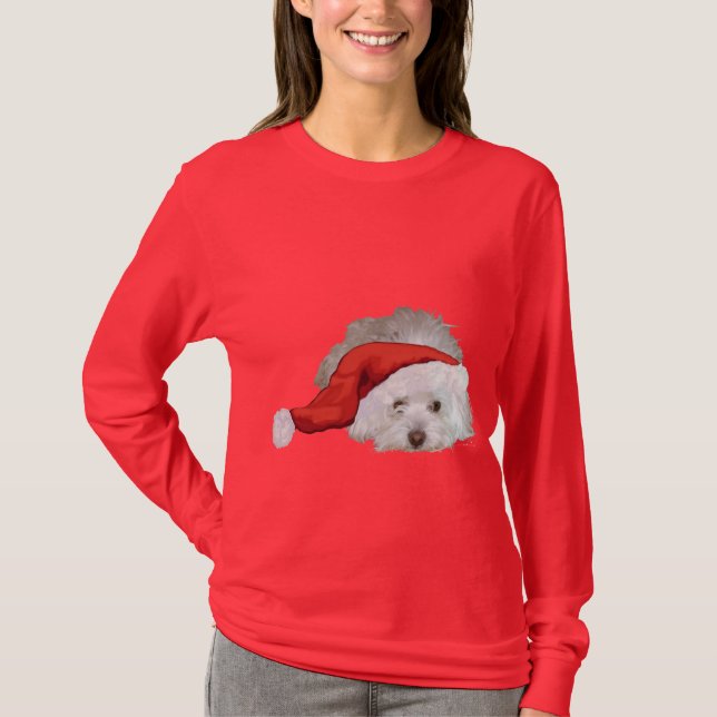 Coton de Tulear - Väntar Tee Shirt (Framsida)