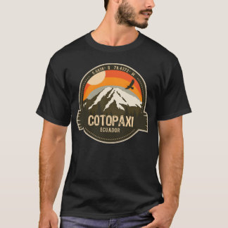 Cotopai Ecuador Vulkan Retro Vandring Camping vän T Shirt