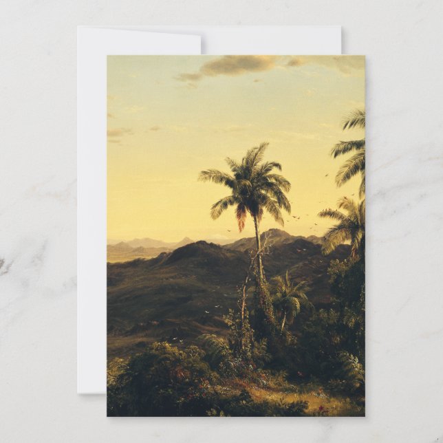 Cotopaxi från Andes Mountains av Frederic Edwin Ch Inbjudningar (Framsida)