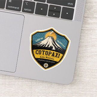 Cotopaxi Volcano Ecuador National Park Badge Klistermärken