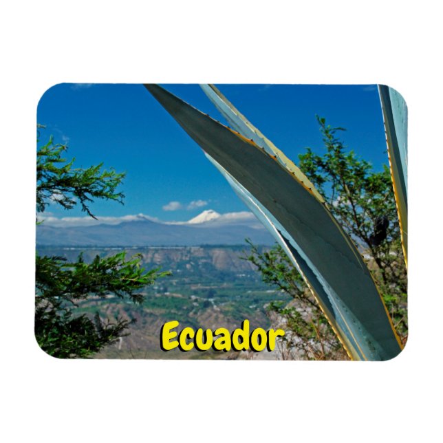 Cotopaxi vulcano, Ecuador Magnet (Horisontell)