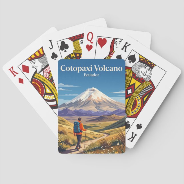 Cotopaxi vulkanen Ecuador Casinokort (Baksidan)