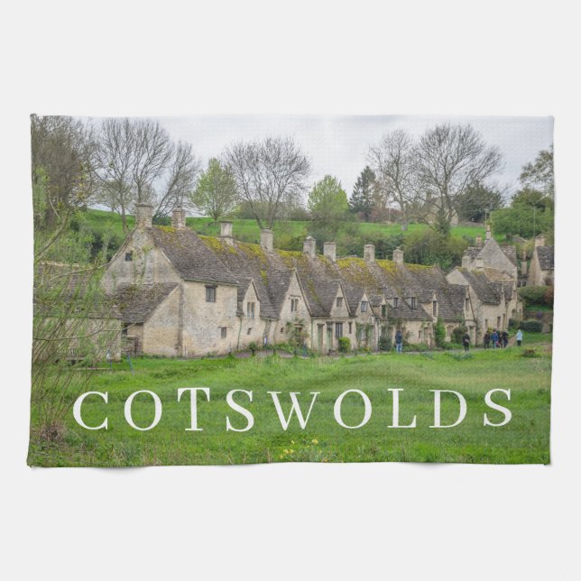 Cotswments Bibury Arlington Row tehandduva Kökshandduk (Horisontell)