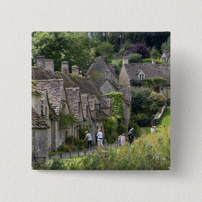 Cotswold stenhus i byn knapp (Framsida)