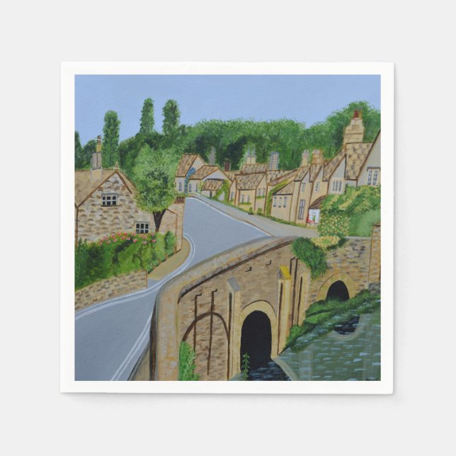 Cotswold Village England Pappersservett (Framsidan)