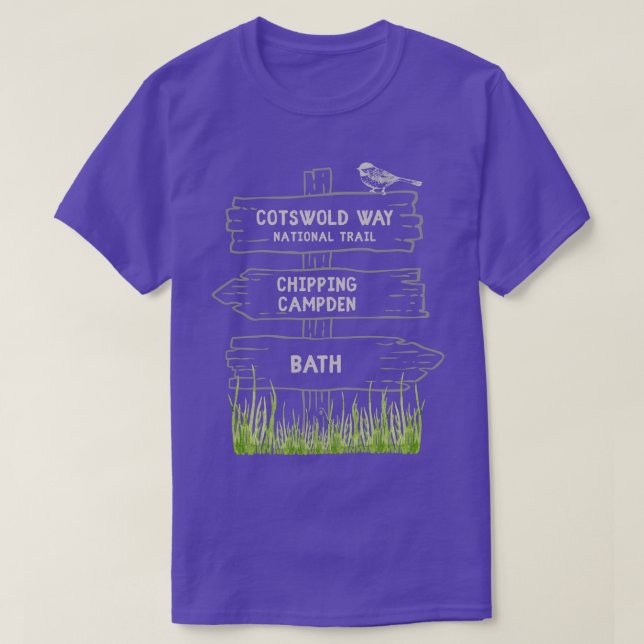 Cotswold Way National Trail bria UK Avstånd Walk T Shirt (Design framsida)