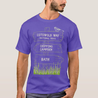 Cotswold Way National Trail bria UK Avstånd Walk T Shirt