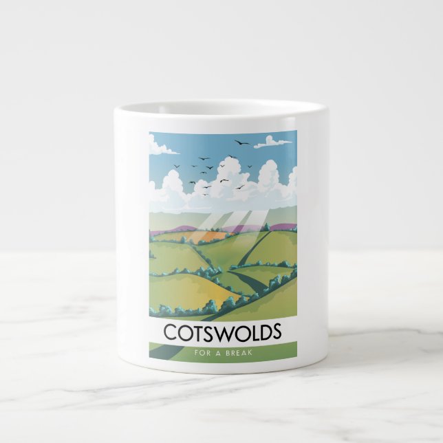 Cotswolds för en paus. jumbo mugg (Framsidan)