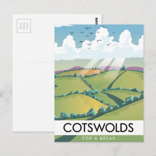 Cotswolds för en paus. vykort
